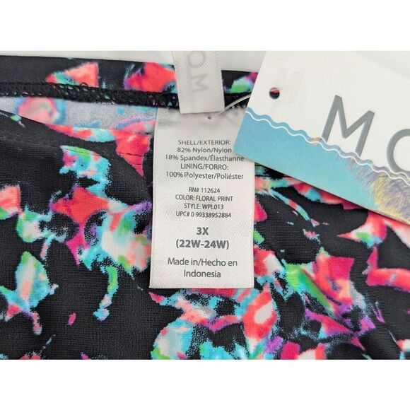 Womens Scoop Swim Bikini Bottom 3X Pink High Waist Cruise Resort Wear - Picture 3 of 11